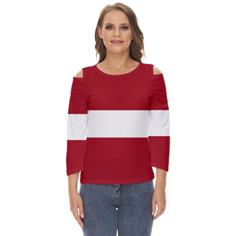 Latvia Cut Out Wide Sleeve Top by tony4urban
