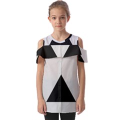 Magnitogorsk City Flag Fold Over Open Sleeve Top by tony4urban
