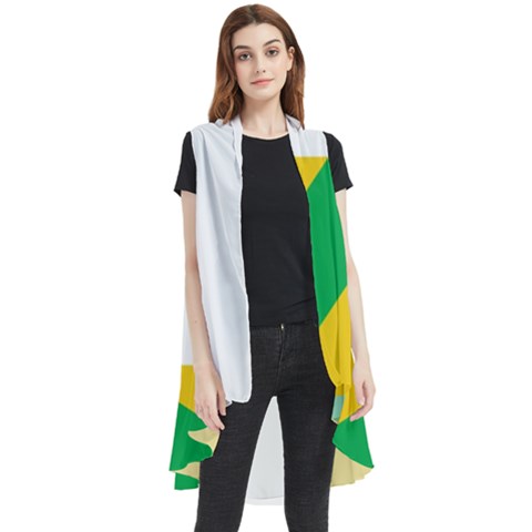 Halaka Flag Sleeveless Chiffon Waistcoat Shirt by tony4urban