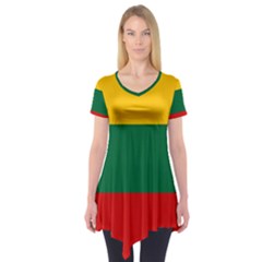 Lithuania Short Sleeve Tunic  by tony4urban