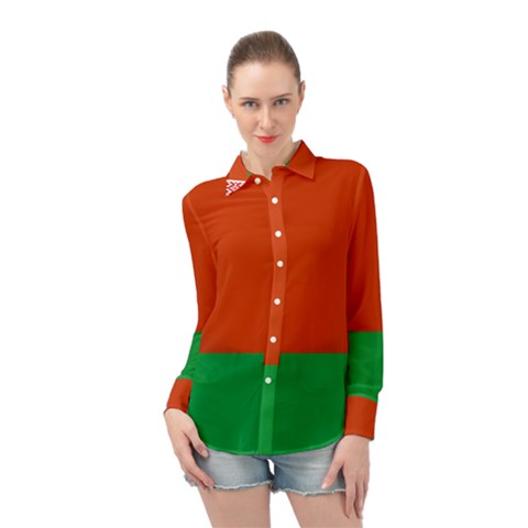 Belarus Long Sleeve Chiffon Shirt by tony4urban