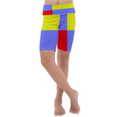 Nitriansky Flag Kids  Lightweight Velour Cropped Yoga Leggings by tony4urban
