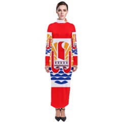 French Polynesia Turtleneck Maxi Dress by tony4urban