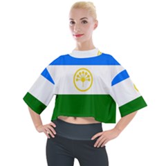 Bashkortostan Flag Mock Neck Tee by tony4urban