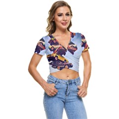 Berwyn Car Kebob Short Sleeve Foldover Tee by StarvingArtisan