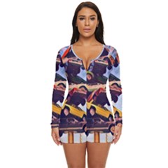 Berwyn Car Kebob Long Sleeve Boyleg Swimsuit by StarvingArtisan