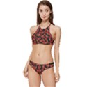 Ugly Open Mouth Graphic Motif Print Pattern Banded Triangle Bikini Set View1