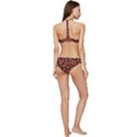 Ugly Open Mouth Graphic Motif Print Pattern Banded Triangle Bikini Set View4