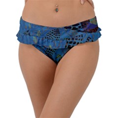 Oceanenia Frill Bikini Bottom by PollyParadiseBoutique7