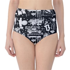 Skater-underground2 Classic High-waist Bikini Bottoms by PollyParadiseBoutique7