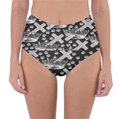 Royalcrowns Reversible High-waist Bikini Bottoms by PollyParadiseBoutique7