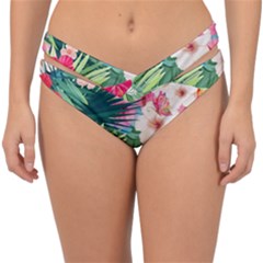 Tropical Summer  Double Strap Halter Bikini Bottom by PollyParadiseBoutique7