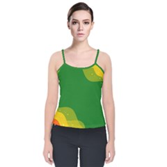 Background Pattern Texture Design Velvet Spaghetti Strap Top by danenraven