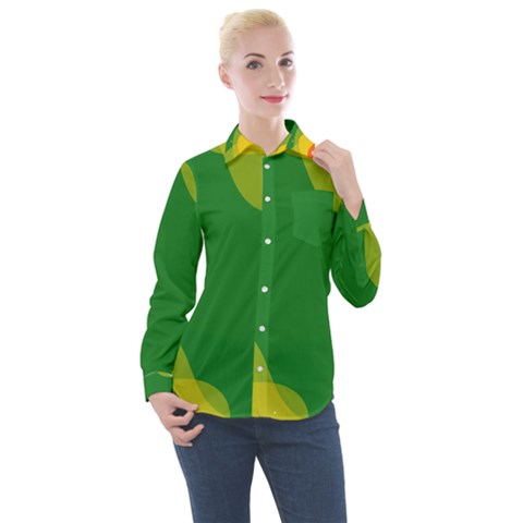 Background Pattern Texture Design Women s Long Sleeve Pocket Shirt by danenraven