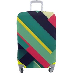 Pattern Abstract Geometric Design Luggage Cover (large) by danenraven