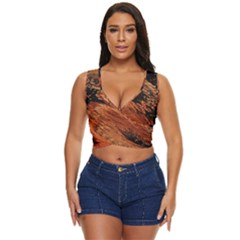 Painting Wallpaper Women s Sleeveless Wrap Top by artworkshop