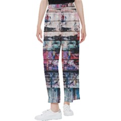 Splattered Paint On Wall Women s Pants  by artworkshop