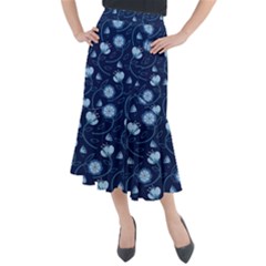 Flower Midi Mermaid Skirt by zappwaits
