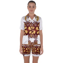 Komar 14  Satin Short Sleeve Pajamas Set by imanmulyana