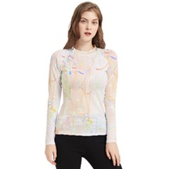 Abstract Art Design T- Shirt Abstract-1 T- Shirt Women s Long Sleeve Rash Guard by maxcute