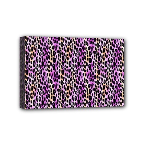 Leopard Mini Canvas 6  X 4  (stretched) by DinkovaArt