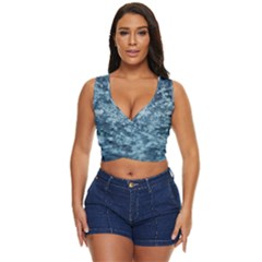 Texture Reef Pattern Women s Sleeveless Wrap Top by artworkshop