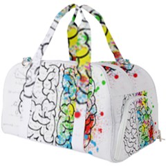 Brain-mind-psychology-idea-drawing Burner Gym Duffel Bag by Jancukart