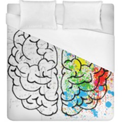 Brain-mind-psychology-idea-drawing Duvet Cover (king Size) by Jancukart