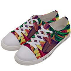 Monstera Tropical Design Beach Women s Low Top Canvas Sneakers by Jancukart