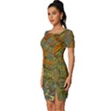Art 3d Windows Modeling Dimension Fitted Knot Split End Bodycon Dress View2