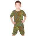 Art 3d Windows Modeling Dimension Kids  Tee and Shorts Set View1
