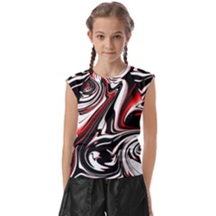 Modern Art Design Fantasy Surreal Kids  Raglan Cap Sleeve Tee by Ravend