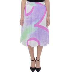 Abstract T- Shirt Cool Abstract Pattern Design 2 Classic Midi Skirt by maxcute