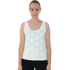 Abstract T- Shirt Honeycomb Pattern 4 Velvet Tank Top by maxcute