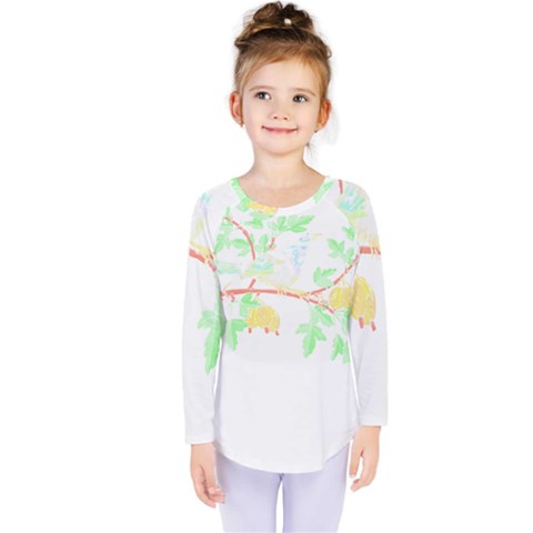 Bird Lover T- Shirtbird T- Shirt (23) Kids  Long Sleeve Tee by maxcute