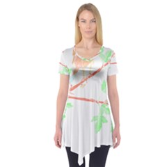 Bird Lover T- Shirtbird T- Shirt (4) Short Sleeve Tunic  by maxcute