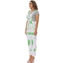 Boho Leaf Pattern T- Shirt Boho Leaf Pattern8 Women s Pinafore Overalls Jumpsuit View2