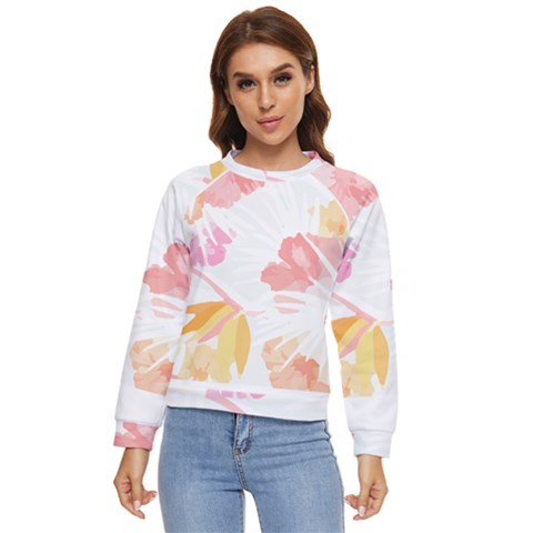 Botanical T- Shirt Botanical Magnificent Trumpet T- Shirt Women s Long Sleeve Raglan Tee by maxcute