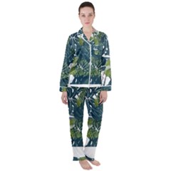 Botanical T- Shirt Botanical Majestic Unloading T- Shirt Women s Long Sleeve Satin Pajamas Set	 by maxcute
