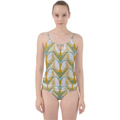 Butterflies T- Shirt Butterflies Pattern T- Shirt Cut Out Top Tankini Set by maxcute