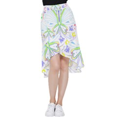 Butterfly Design T- Shirtbutterfly T- Shirt (2) Frill Hi Low Chiffon Skirt by maxcute