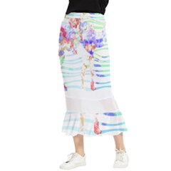 Camel Art T- Shirtcamel T- Shirt Maxi Fishtail Chiffon Skirt by maxcute