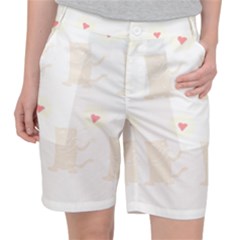 Cute Cat Pattern T- Shirt Cute Cat Pattern For Cat Lovers T- Shirt Pocket Shorts by maxcute