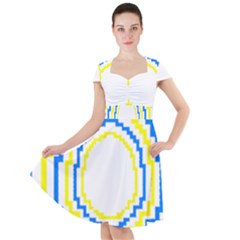 Easter Eggs T- Shirt Easter Eggs Pattern T- Shirt Cap Sleeve Midi Dress by maxcute