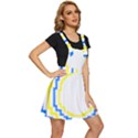 Easter Eggs T- Shirt Easter Eggs Pattern T- Shirt Apron Dress View3