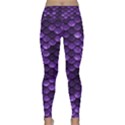 Purple Scales! Lightweight Velour Classic Yoga Leggings View1