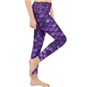 Purple Scales! Lightweight Velour Classic Yoga Leggings View4