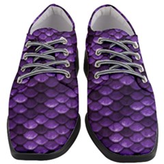 Purple Scales! Women Heeled Oxford Shoes by fructosebat
