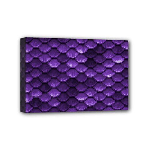 Purple Scales! Mini Canvas 6  X 4  (stretched) by fructosebat