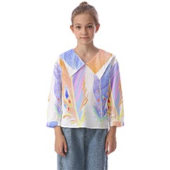 Feathers Design T- Shirtfeathers T- Shirt Kids  Sailor Shirt by maxcute